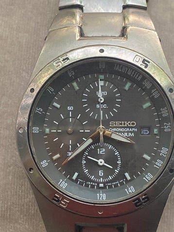 Seiko - Seiko Chronograph Titanium - Zonder minimumprijs -
