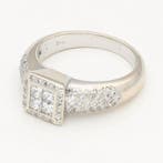 Bague - 18 carats Or blanc Diamant (Naturelle) - Diamant, Nieuw