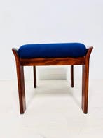 Tabouret - Chaise-escabeau convertible en bois teinté avec