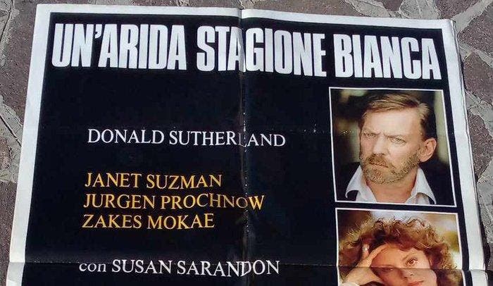 Donald Sutherland - A Dry White Season - UNARIDA STAGIONE, Collections, Cinéma & Télévision