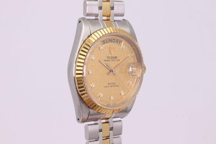 Tudor - Prince Date + Day - Zonder minimumprijs - 76213 |, Handtassen en Accessoires, Horloges | Antiek