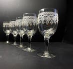 Baccarat - Wijnglas - Oud guilloché décor gegraveerd -