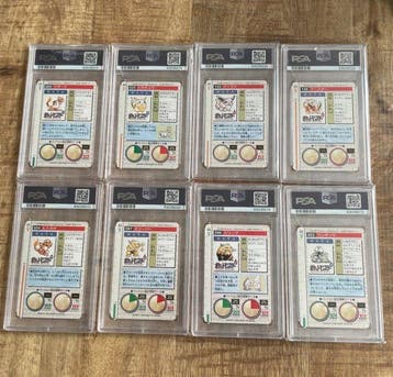 Pokémon - 8 Graded card - PSA - Various sets
