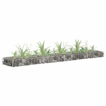 vidaXL Gabion plantenbak verhoogd 180x30x10 cm, Verzenden, Nieuw