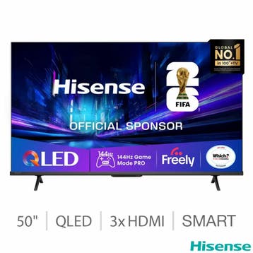 Hisense 50E78QTUKPRO - 50 inch - 4K QLED - 144Hz - Smart TV, TV, Hi-fi & Vidéo, Ophalen of Verzenden