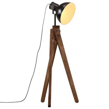vidaXL Vloerlamp 25 W E27 45x45x120 cm zwart, Verzenden, Nieuw