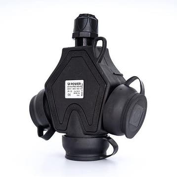 Power Solid Koppeling 3-wegs Aarding IP54 Zwart (Europese, Doe-het-zelf en Bouw, Verzenden, Nieuw