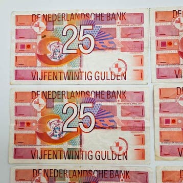 Nederland. - 6 x 25 Gulden 1989 - PL71 (Zonder minimumprijs)