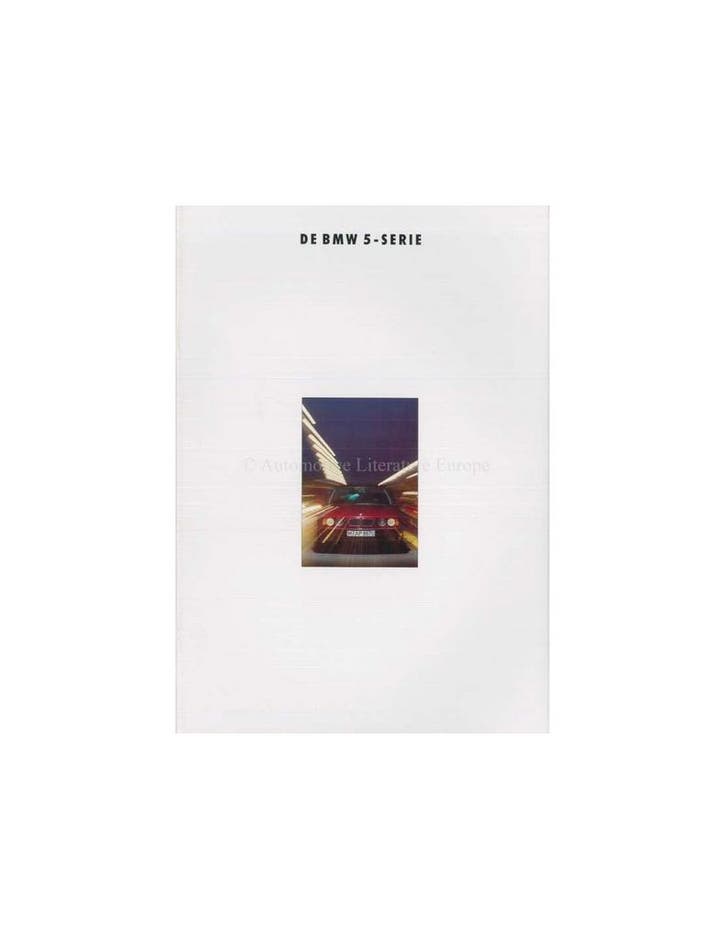 1992 BMW 5 SERIE TOURING & SEDAN BROCHURE NEDERLANDS, Boeken, Auto's | Folders en Tijdschriften, Ophalen of Verzenden