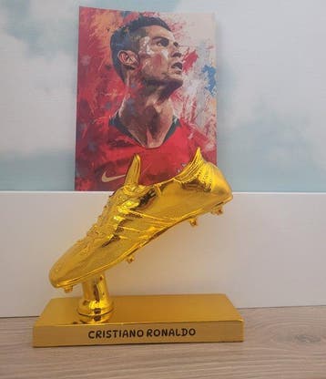 Cristiano Ronaldo . Gouden Schoen + Foto CR7, Nieuw