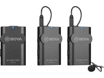 Boya BY-WM4PRO K2 - Microfoons - 2 zenders +, Muziek en Instrumenten, Verzenden, Zo goed als nieuw
