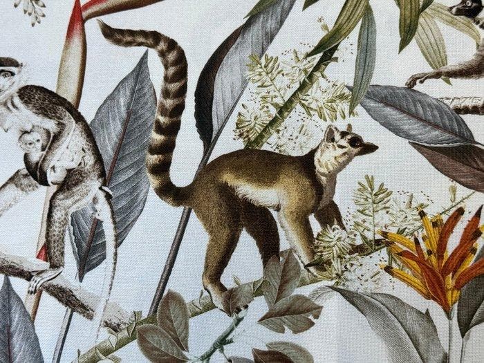 Geen reserveprijs!! Lemurenjungle: een botanisch avontuur, Antiquités & Art, Tapis & Textile