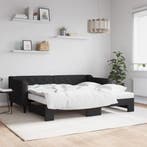 vidaXL Slaapbank met onderschuifbed en matrassen 90x190 cm, Verzenden, Nieuw