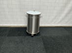 Inomak verrijdbare afvalton met vertraagd sluitend deksel, Ophalen of Verzenden, Nieuw in verpakking, Inox Meubilair