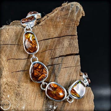 Elegant Pietersiet armband – Natuurlijke edelstenen in, Verzamelen, Mineralen en Fossielen