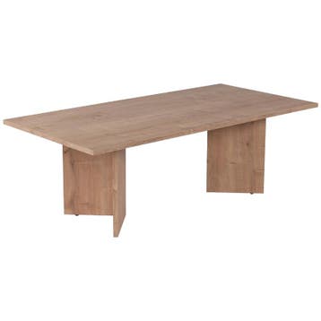 Evila Modern Coffee Table, Sapphire Oak, 119 X 60 X 40 Cm, Verzenden, Nieuw, 50 tot 100 cm, Scandinavisch