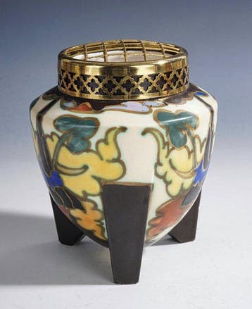 La Céramique Montoise Bergen - Mons - Vase - Art Déco piquet