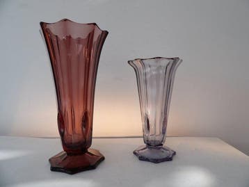 Val Saint Lambert - Charles Graffart - Vase (2) - Mameluck -, Antiquités & Art
