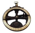 Objets maritimes - Bois, Laiton- astrolabe maritime, Antiquités & Art