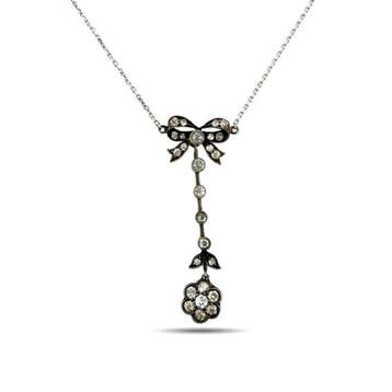 Halsketting - 14 karaat Exclusieve 14k witgouden 1,00 ct, Nieuw