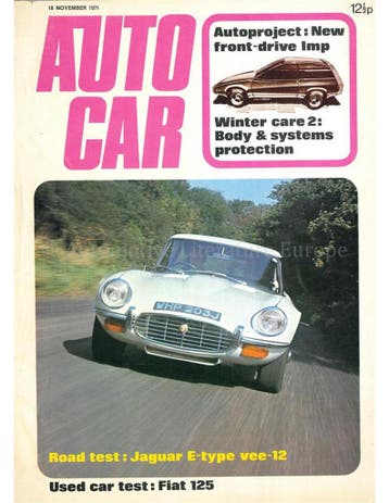 1971 AUTOCAR MAGAZINE 3946 ENGELS