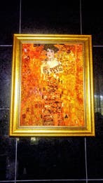 Baltic Amber mozaïekfoto - Gustav Klimt - Adele - Barnsteen