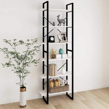 vidaXL Hoge kast 80x30x210 cm massief grenenhout wit, Huis en Inrichting, Verzenden, Nieuw