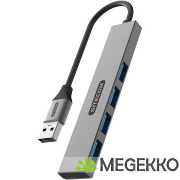 Sitecom USB-A to 4x USB-A Tiny hub, Verzenden
