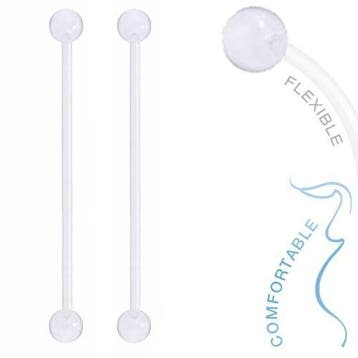 Fako Bijoux - Zwangerschapspiercing - Bioplast Classic -, Bijoux, Sacs & Beauté, Piercings, Verzenden