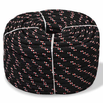 vidaXL Boot touw 18 mm 50 m polypropyleen zwart, Verzenden, Nieuw