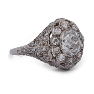 Bague Platine - 2.93ct. tw. Diamant (Naturelle) - Diamant, Handtassen en Accessoires, Nieuw