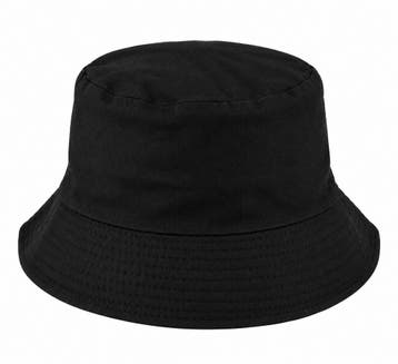 Bucket Hat Hoedje – Effen – Zwart