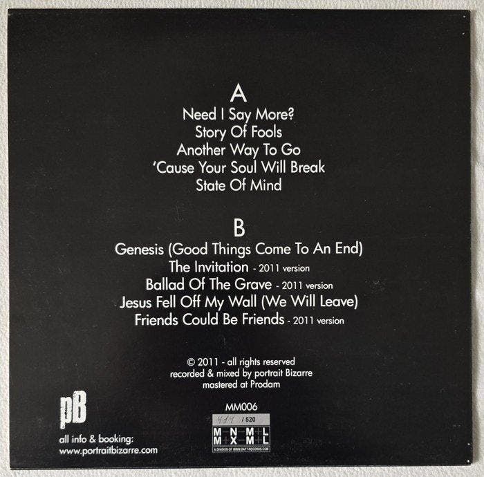 portrait Bizarre - A new day - #484/520 copies - EP - 2011, Cd's en Dvd's, Vinyl Singles