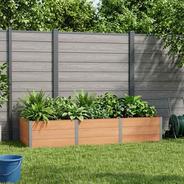 vidaXL Verhoogde plantenbak Bruin 300 x 100 x 54 cm WPC en, Verzenden