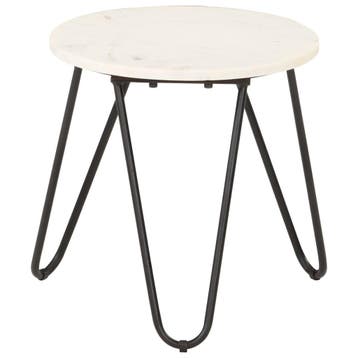 vidaXL Salontafel 40x40x40 cm echt steen met marmeren, Huis en Inrichting, Verzenden, Nieuw