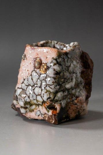 [ Gratis verzending ] Textured Bizen Guinomi: moderne