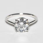 Verlovingsring - 14 karaat Witgoud - 3.13ct. tw. Diamant