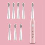 Elektrische Tandenborstel Set - 8 Opzetborstels - Waterdicht, Verzenden, Nieuw