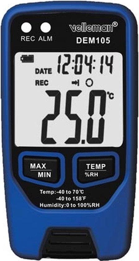 2dekans | Velleman Datalogger, meet temperatuur en, Elektronische apparatuur, Overige elektronische apparatuur, Ophalen of Verzenden