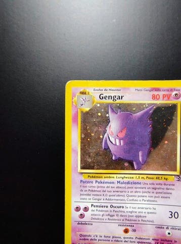 Pokémon - 1 Card - Gengar Holo - Fossil - ITA 5/62 - WOTC, Nieuw