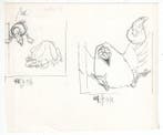 Dulieu, Jean (Oort, Jan van) - 2 Original drawing - Vogel -, Nieuw