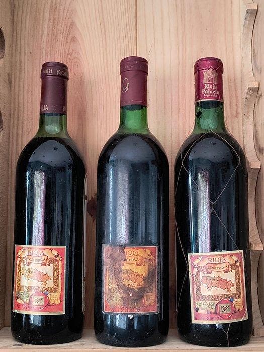 1959, 1966, 1982 Bodegas Palacio, Glorioso - Rioja Reserva,, Collections, Vins