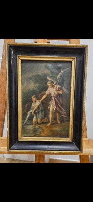 Franse school (XIX) - La Pesca Milagrosa, Antiek en Kunst, Kunst | Schilderijen | Klassiek
