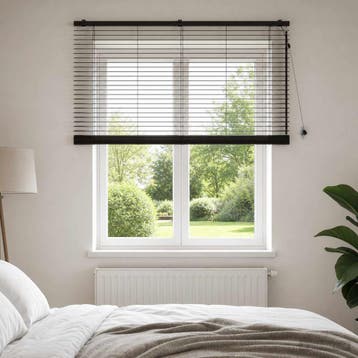 vidaXL Venetiaanse jaloezie Donkerbruin 155 x 130 cm 35 mm, Verzenden, Nieuw