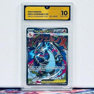 Pokémon Graded card - MEGA CHARIZARD 023 - Pokémon - GG 10