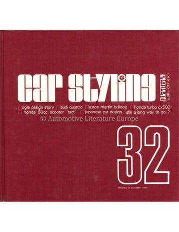 1980 CAR STYLING 31 - QUATERLY - HARDCOVER BOEK, Ophalen of Verzenden, Nieuw