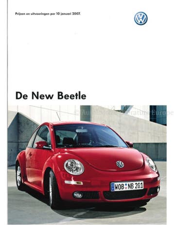 2007 VOLKSWAGEN NEW BEETLE BROCHURE NEDERLANDS, Ophalen of Verzenden