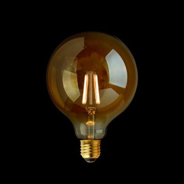 Filament LED Lamp Globe Gold Ø95 mm E27 3.5W, Verzenden