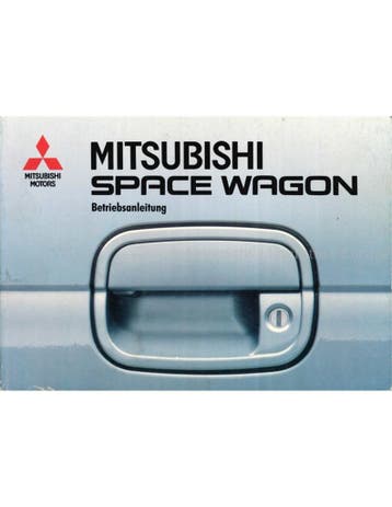 1992 MITSUBISHI SPACE WAGON INSTRUCTIEBOEKJE DUITS