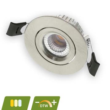 LED INBOUWSPOT | POLLUX | SLIM-FIT | 5W | DIM2WARM | ZILVER, Huis en Inrichting, Lampen | Spots, Verzenden, Nieuw